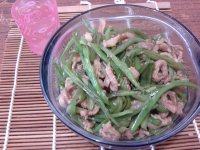 简易的肉丝炒豆角