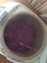 美味的烤紫薯粥做法图解5)