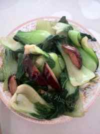 家常菜香菇炒青菜