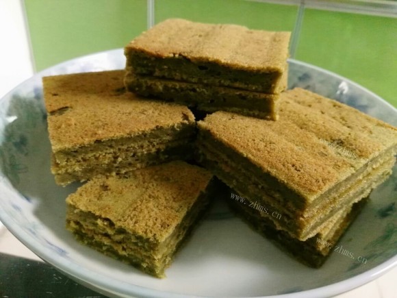 鲜美可口的抹茶蛋糕