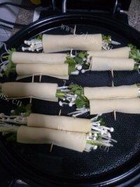 自己做的豆皮卷做法图解5)