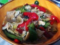 家常菜青椒炒杏鲍菇