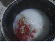 鸡肉蔬菜粥做法图解5)