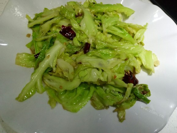 独特的炒包菜