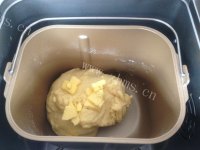 自制面包机版渐变色吐司做法图解4)