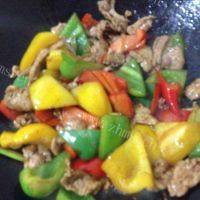 家常菜彩椒肉片