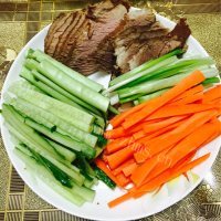 美味的布袋烙饼卷肉做法图解14)