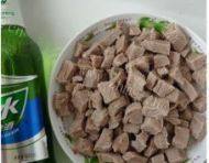 家常菜啤酒烧牛肉做法图解3)