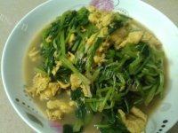 菠菜炒蛋自制做法图解6)