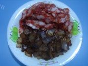 荷兰豆炒腊味做法图解2)