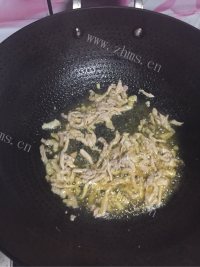 家常芹芽肉丝做法图解4)