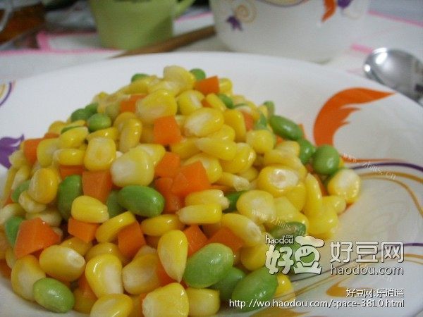 素炒玉米三丁