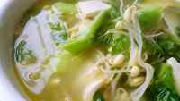 鲜美的豆芽豆腐菜苔汤做法图解11)