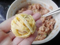 自制绣球丸子做法图解7)