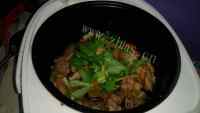 营养美食电饭锅版香菇焖鸡做法图解9)