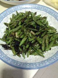 家常菜榄菜四季豆