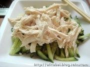 美味的鸡丝黄瓜做法图解3)