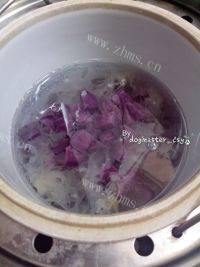 营养的紫薯银耳汤