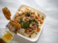 美味腊豆肉末蒸豆腐做法图解12)