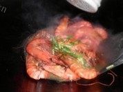 美味的油爆大头虾