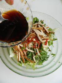 美味香干拌苦菊做法图解5)