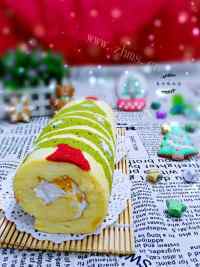 圣诞树蛋糕卷#甜蜜之做法图解22)