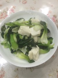 五味俱全的青菜豆腐