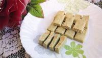 热腾腾的抹茶牛轧糖做法图解8)