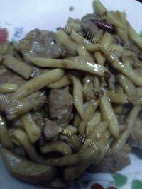 家常菜杏鲍菇炒肉