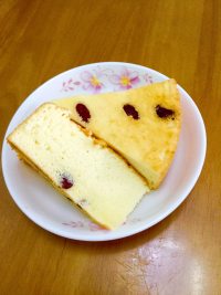 自制蔓越莓戚风蛋糕