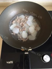 美味青菜肉丝蛋丝年糕做法图解6)