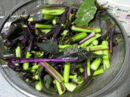 家常蒜茸红菜苔做法图解1)