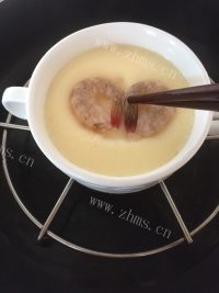 美味的虾仁鸡蛋羹做法图解6)