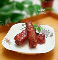 美味的蜜汁烤排骨