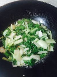 清炒小白菜做法图解4)