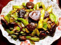 家常香菇炒豆角