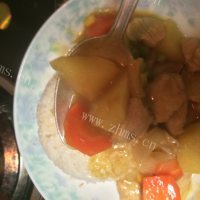 自制猪肉蔬菜咖喱做法图解21)