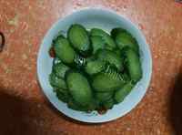 家常菜清炒黄瓜片