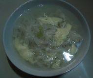 美味的鸡蛋挂面汤