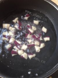 自制紫薯芋圆做法图解7)