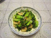 菜苔炒蘑菇做法图解6)