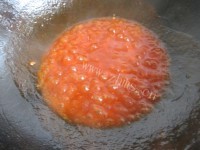 美味的番茄大虾做法图解6)