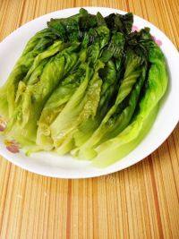 家常菜蒜香生菜做法图解2)