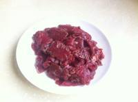 清香花菜烩黄牛肉做法图解3)