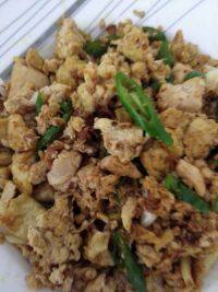 秀色可餐的豆腐炒鸡蛋