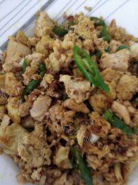 秀色可餐的豆腐炒鸡蛋