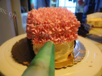 美味6寸粉色小汽车蛋糕的做法图解二十