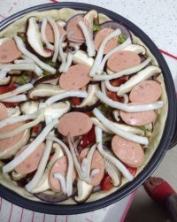 自制PIZZA做法图解5)
