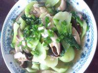 色香味具全的香菇炒油菜