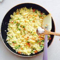 清淡的青豆炒饭做法图解10)